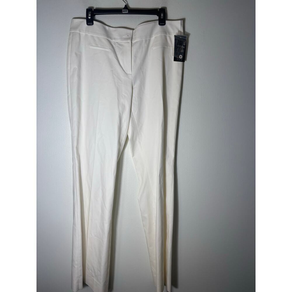 Etcetera White Straight Leg Ankle Dress Pants Size 14